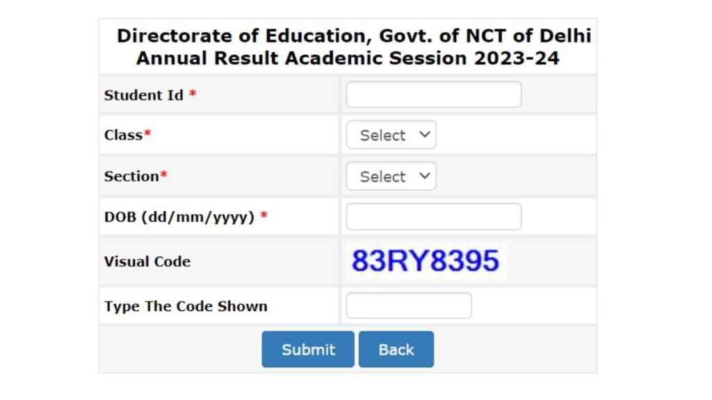 Delhi School Result 2024