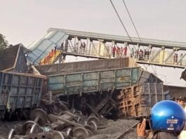 Goods Train Derails