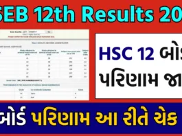 GSEB 12th (HSC) Results & GUJCET Result 2024